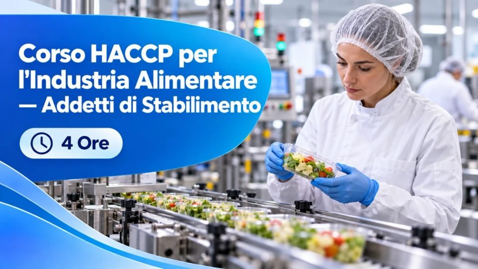 Corso HACCP per l'Industria Alimentare — Addetti di Stabilimento — 4 Ore