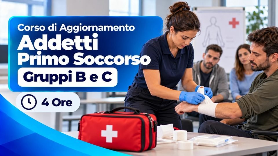 Corso di Aggiornamento Addetti Primo Soccorso Gruppi B e C — 4 Ore