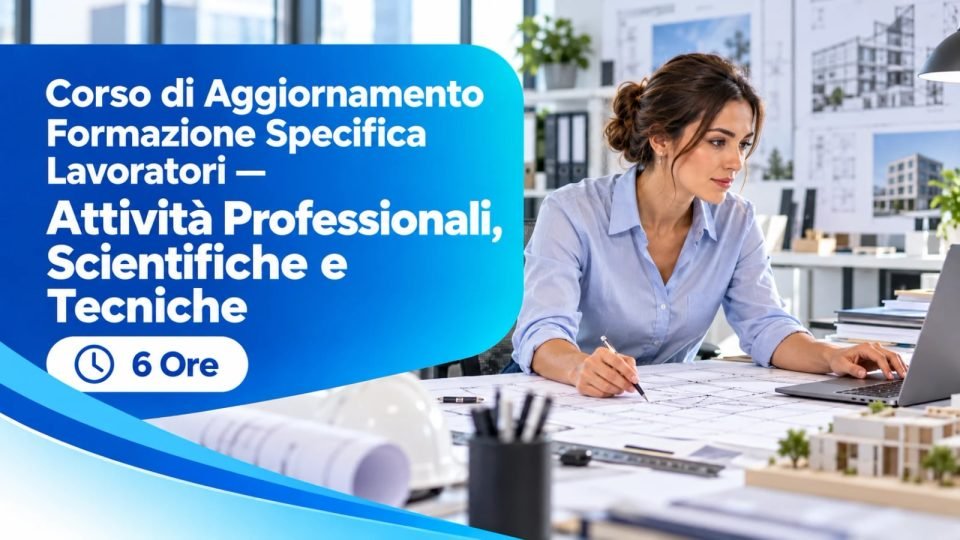 Corso di Aggiornamento Formazione Specifica Lavoratori — Attività Professionali, Scientifiche e Tecniche — 6 Ore