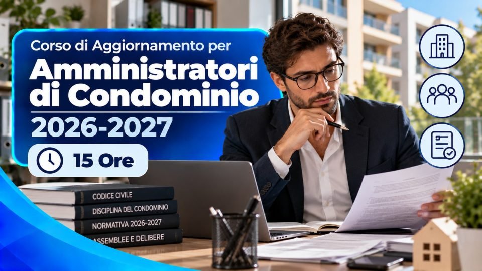 Corso di Aggiornamento per Amministratori di Condominio 2026-2027 — 15 Ore