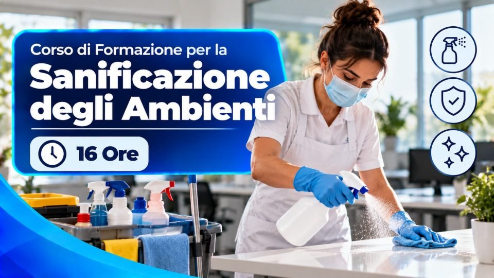 Corso di Formazione per la Sanificazione degli Ambienti — 16 Ore