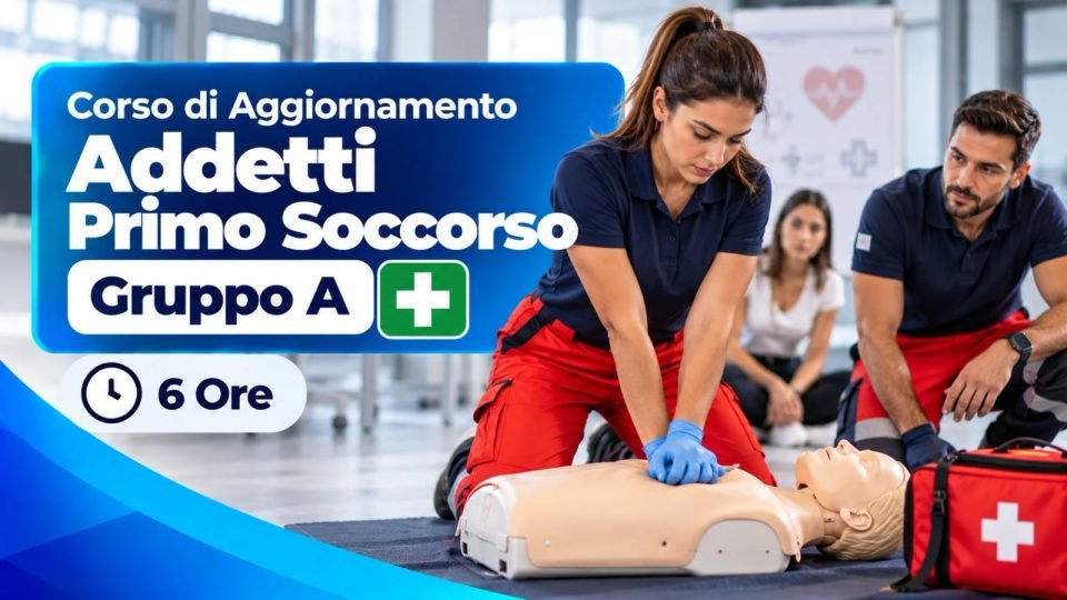 Corso di Aggiornamento Addetti Primo Soccorso Gruppo A — 6 Ore
