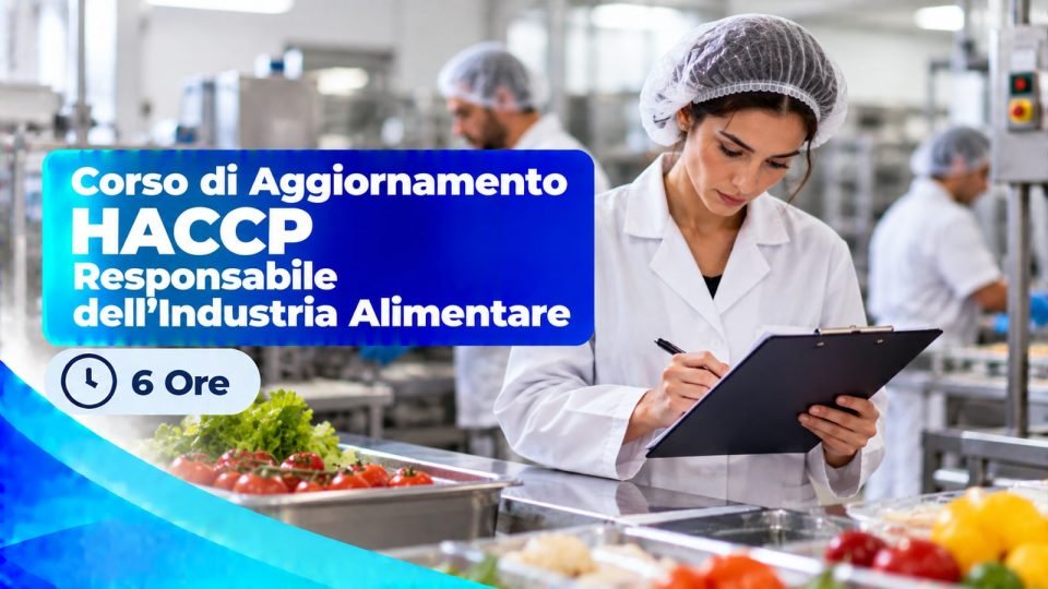 Corso di Aggiornamento HACCP Responsabile dell'Industria Alimentare — 6 Ore