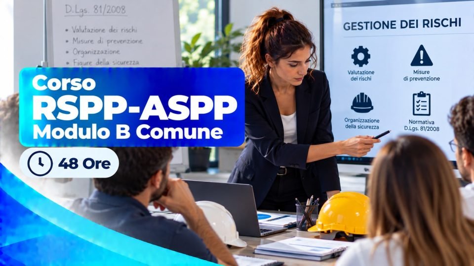 Corso RSPP-ASPP Modulo B Comune — 48 Ore