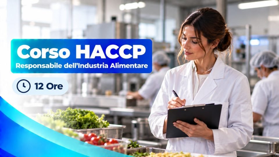 Corso HACCP Responsabile dell'Industria Alimentare — 12 Ore